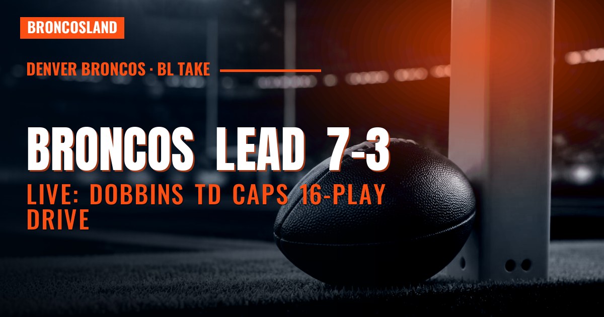 LIVE: Dobbins Punches It In, Broncos Lead Seahawks 7-3 in the Second Quarter